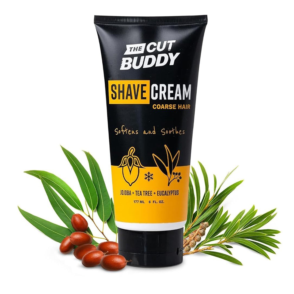 The Cut Buddy Shaving Creme Precision Smooth Glide Beard and Line Up Shave Cream 6Oz (177ml)